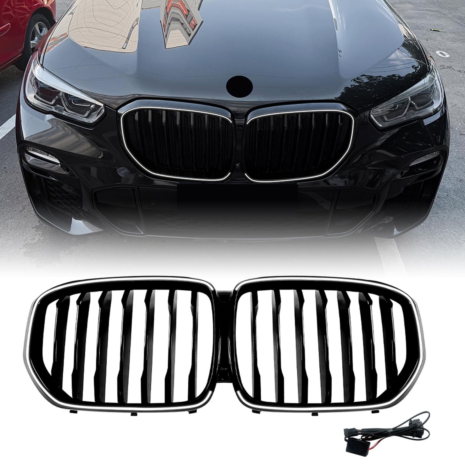 Amazon.co.jp: BMW X5 X5M G05 2018-2023用フロントキドニーグリル